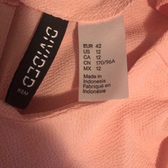 Blush colored dress with quarter sleeve from H&M - Picture 2 of 4